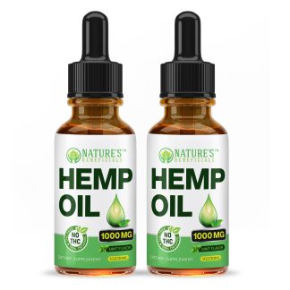 Organic Hemp Oil Drops 1000 MG 2-pack